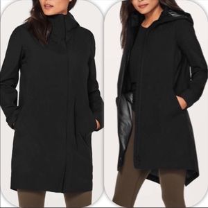 NWT Black Lululemon Rain Haven Jacket- size 6